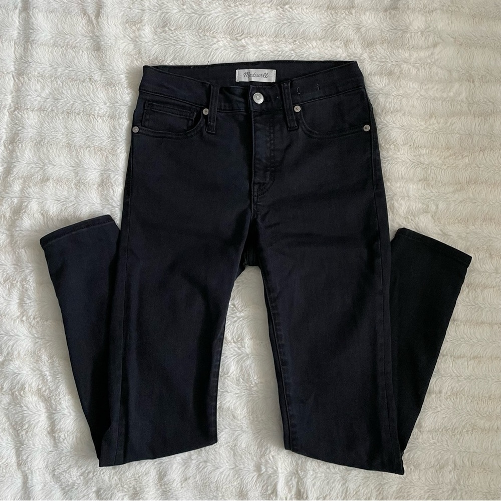 Madewell Black 9” High-Rise Skinny Jeans Size 25